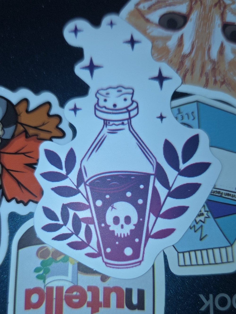 Purple Potion Bottle Sticker - Decorative Home Design Decal